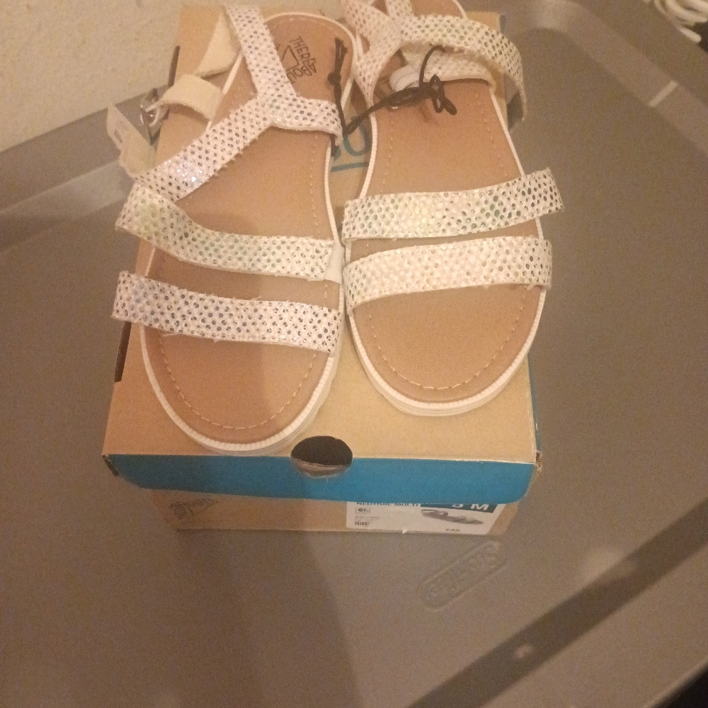 Kids White Sandals size 5m